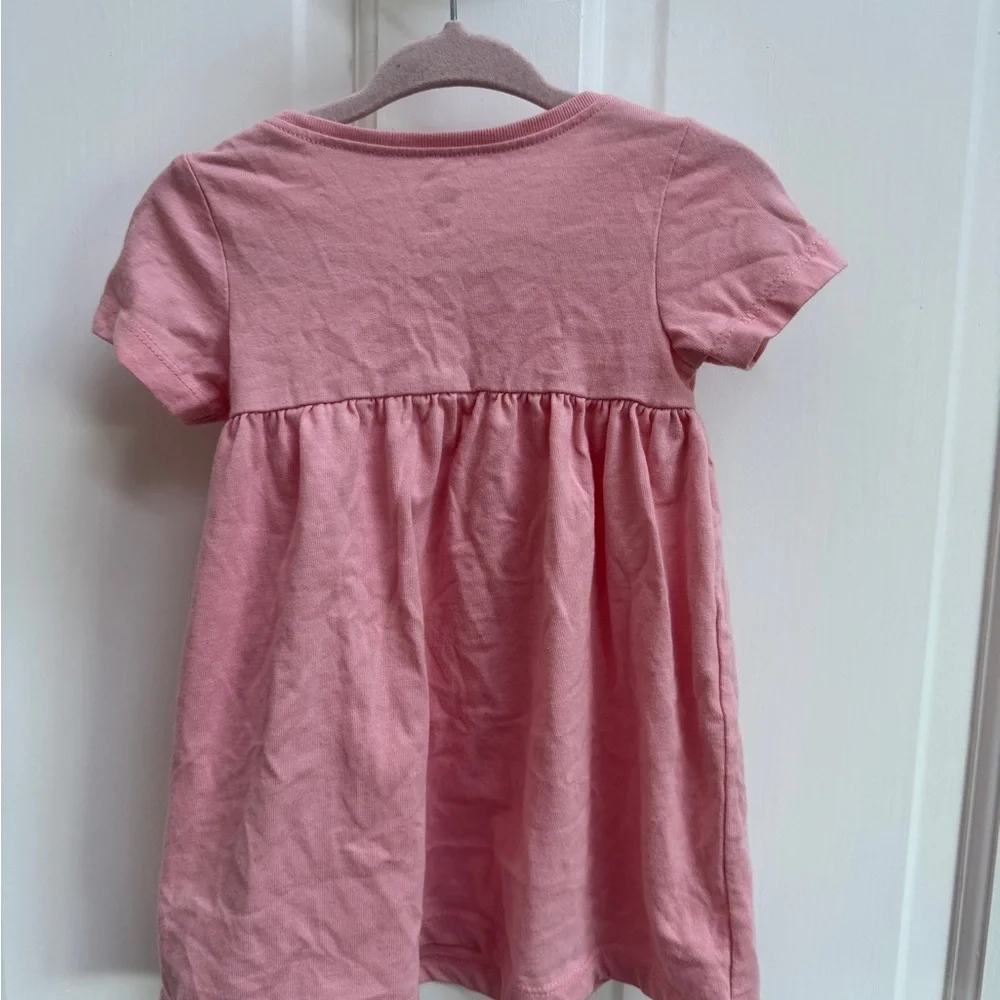 Old Navy 6-12M Girls Pink Short Sleeve Casual Dress